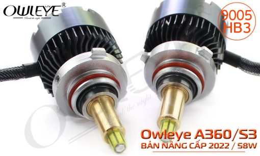 Den led o to Owleye A360 S3 HB3 9005 58W Ban cap nhat 2022-5