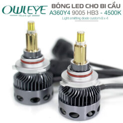 bong led o to 360 do cho bi cau owleye a360y4 4500k hb3 9005 3