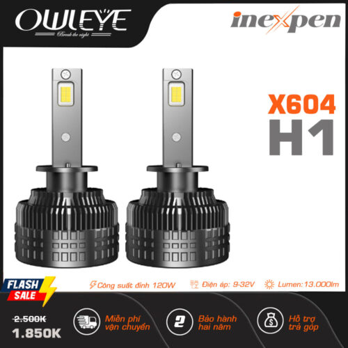 Inexpen x604, mẫu bóng đèn led ô tô công suất cao 120W đến từ Owleye 2 Đèn-led-ô-tô-H4-sáng-nhất-hiện-nay-Owleye-X604-inexpen-h1