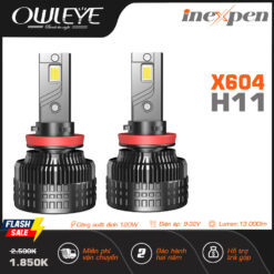Inexpen x604, mẫu bóng đèn led ô tô công suất cao 120W đến từ Owleye 11 Đèn-led-ô-tô-H4-sáng-nhất-hiện-nay-Owleye-X604-inexpen-h11-1