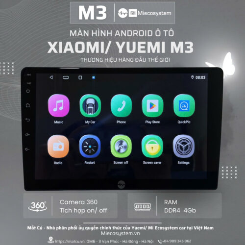 Màn hình Android ô tô Xiaomi/ Yuemi M3