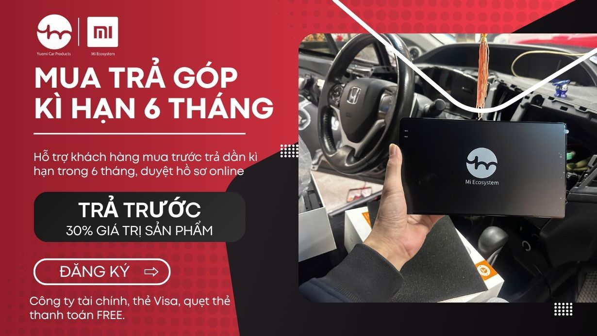Màn hình android ô tô Xiaomi 15 Mua tra gop tai matcu.vn