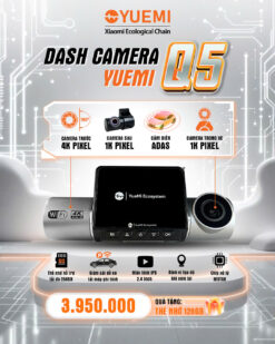 Camera hành trình Yuemi Q5 - 3 Mắt