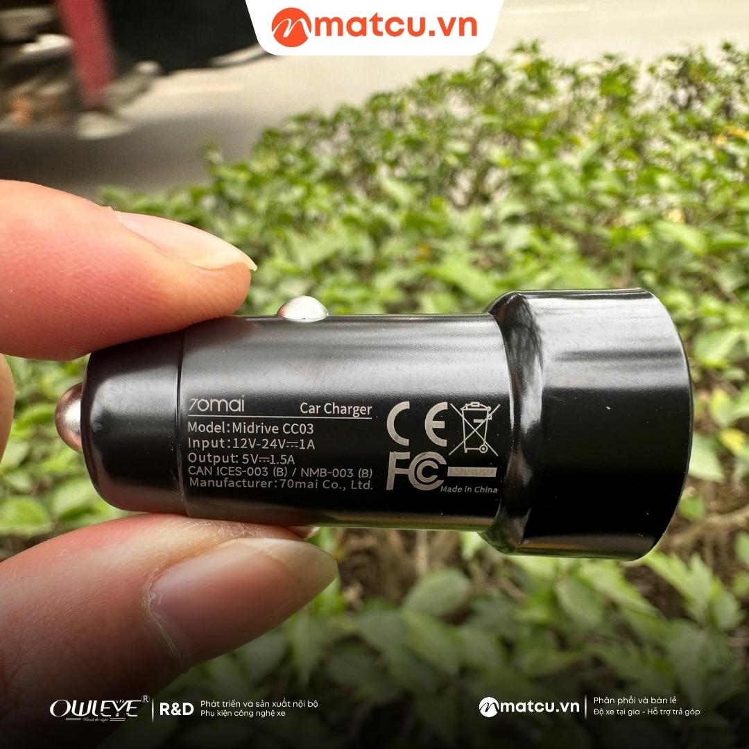 Camera hành trình ô tô 70mai 410, ghi hình độc lập hai kênh, sắc nét từng chi tiết 10 camera-hanh-trinh-o-to-70mai-410-9