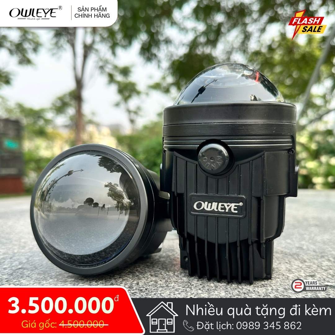 Inexpen XS350, bi led gầm liếc ba màu, đột phá dẫn đầu công nghệ đến từ Owleye, xóa tan điểm mù khi vào cua