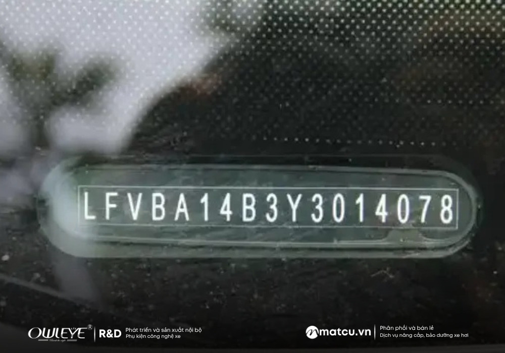 Mã VIN ô tô - Thẻ căn cước của một chiếc xe, bạn có thể biết được rất nhiều thông tin chỉ với việc hiểu nó 2 ma vin o to 1